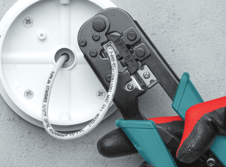 Обжим кабеля